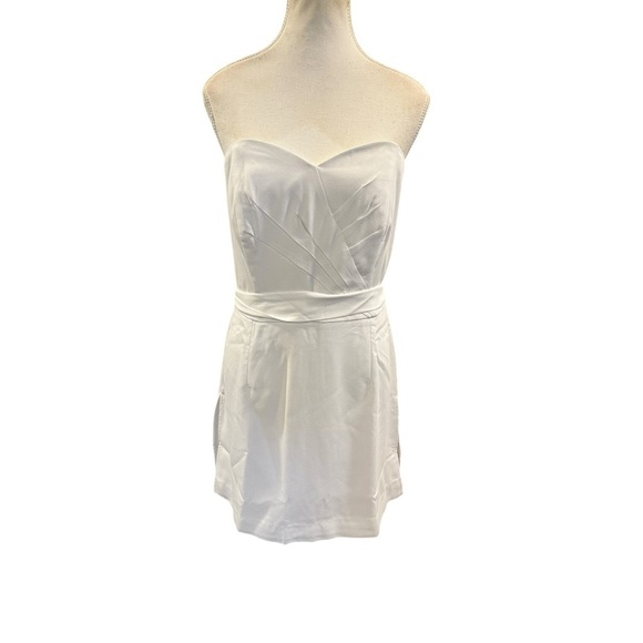 Lilly Pulitzer Kylo Strapless Skirted Romper  Resort White Sz 10 - Picture 5 of 12